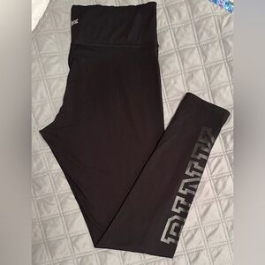 EUC~PINK Black Leggings